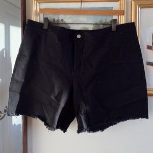 Lysse Denim Shorts — Black